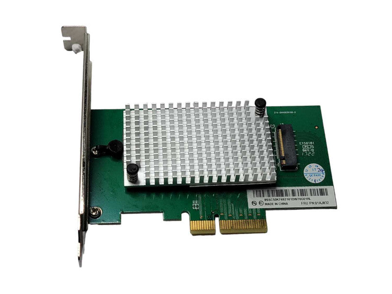 01AJ832 Lenovo PCIe x4 to M.2 SSD Riser Card W/ Heat Sink No SSD Q_