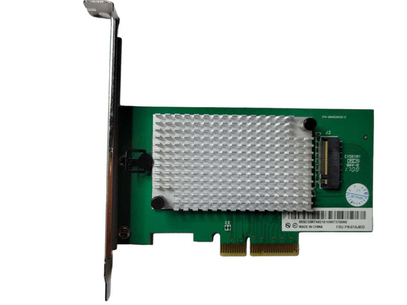 01AJ832 Lenovo PCIe x4 to M.2 SSD Riser Card W/ Heat Sink No SSD Q_