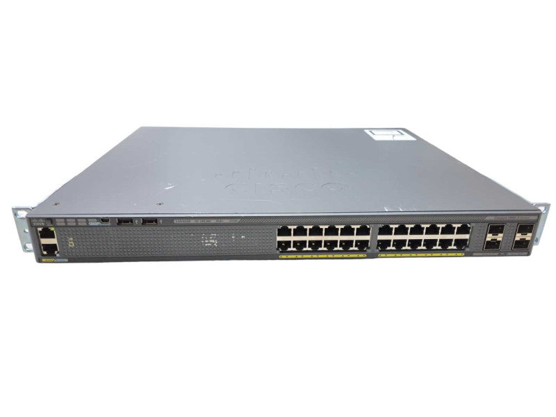 Cisco WS-C2960X-24PS-L | 24-Port Gigabit PoE+ 370W Switch | Factory Reset )
