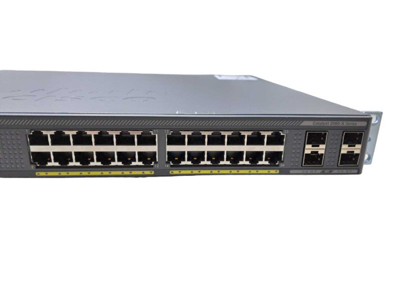 Cisco WS-C2960X-24PS-L | 24-Port Gigabit PoE+ 370W Switch | Factory Reset )