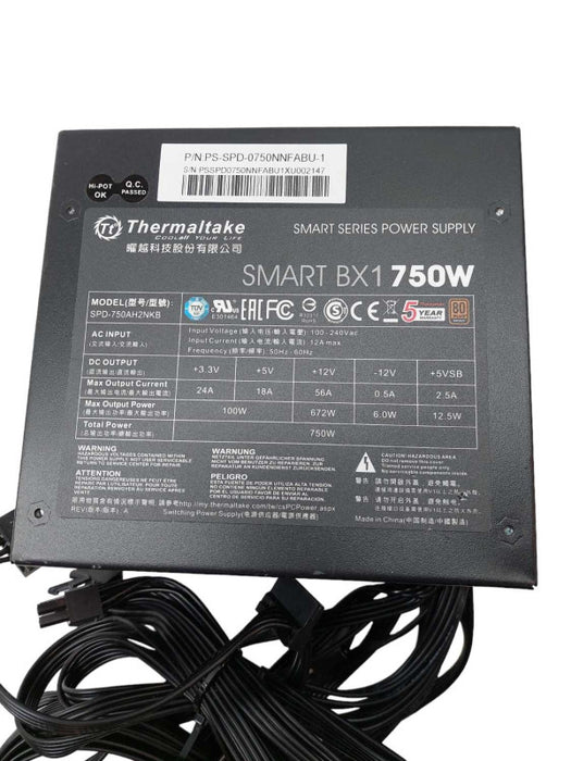 Thermaltake Smart BX1 750W Power Supply Model: SPD-750AH2NKB â