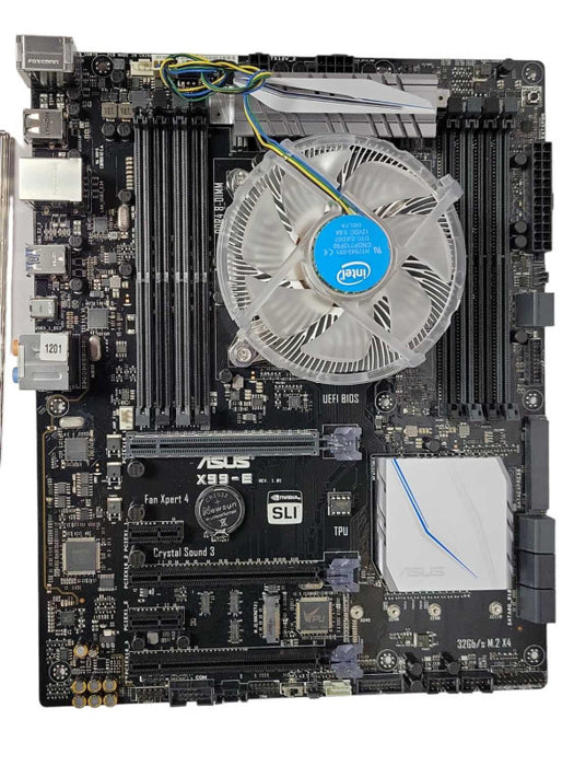 Asus X99-E WS/USB3.1 LGA 2011 V3 X99 MOTHERBOARD w/ Core I7-6800K CPU, SEE _