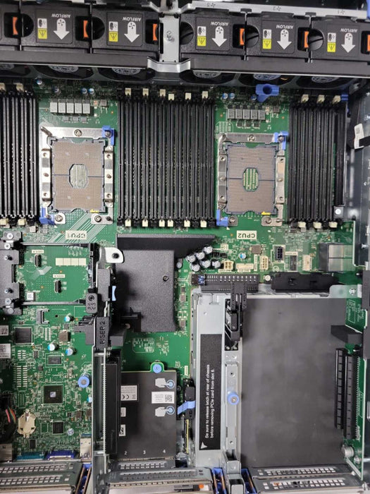 Dell PowerEdge R740 Chasis with 2x PSU, No RAM/HDD/CPU/RAID Controller, READ _