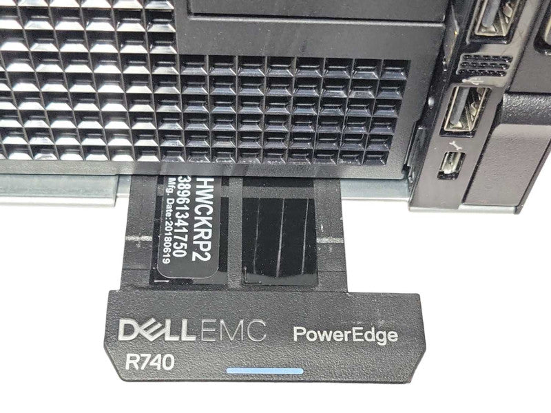 Dell PowerEdge R740 Chasis with 2x PSU, No RAM/HDD/CPU/RAID Controller, READ _