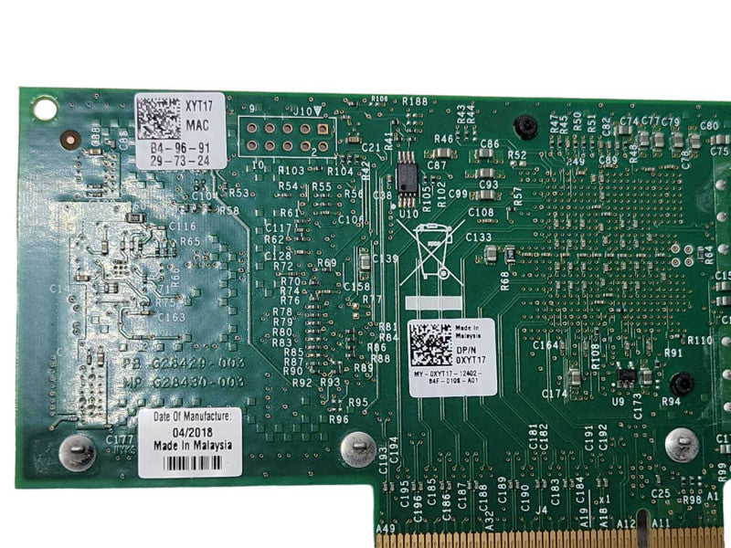 Dell Intel X520-DA2 Dual Port 10Gb SFP+ Network Adapter 0XYT17 w/ 2x SFPs Q_