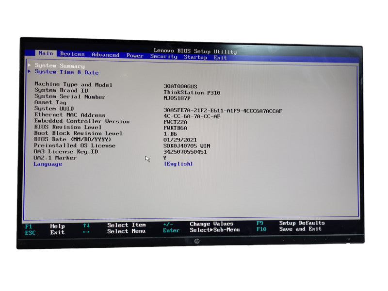 Lenovo ThinkStation P310 Series Tower Workstation 30AT000GUS- 3.5 GHz 8GB &
