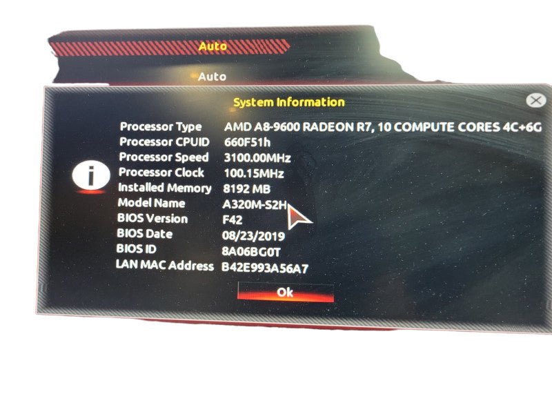 PC AMD A8 - 9600 10 Compute Core 3.1 MHz 8GB DDR4 No HDD &