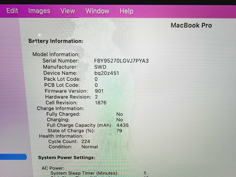 Apple Macbook Pro 2019 13\\" 4-Core i5-8279U @ 2.4GHz 16GB DDR3 1TB SSD (