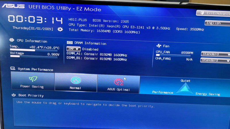 Intel Xeon E3-1241 v3 | ASUS H81I-PLUS | 16GB RAM | I/O Plate (MINI-ITX) %
