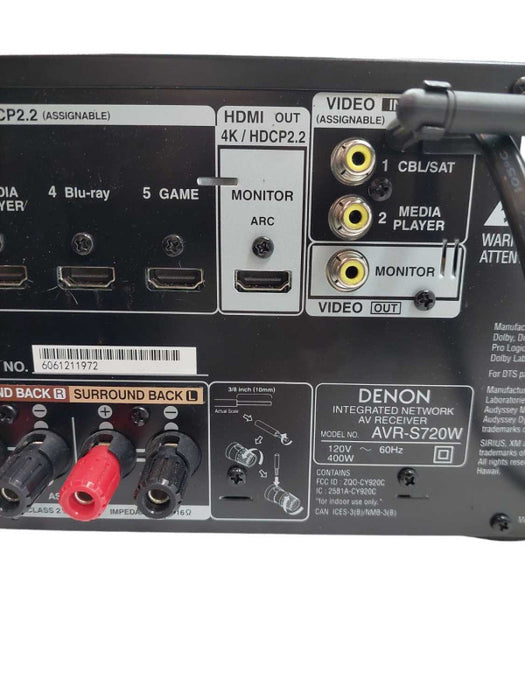 Denon Integrated Network AV Receiver Model: AVR-S270W â