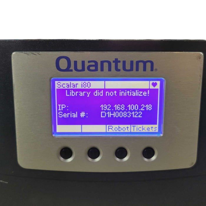 Quantum Scalar i80 Tape Library Plz READ  -