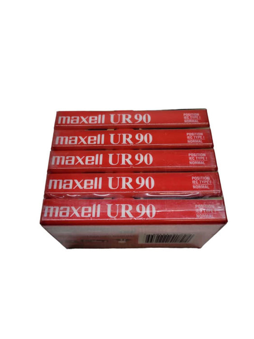 Maxell Ur 90 Audio Cassette Tapes 90 Minutes Normal Bias 5 Pack %