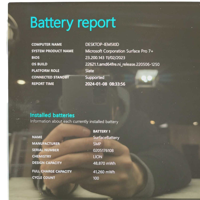 Surface Pro 7+ i7-1165G7 @2.80GHz 16GB RAM & 256GB Storage 1960 -