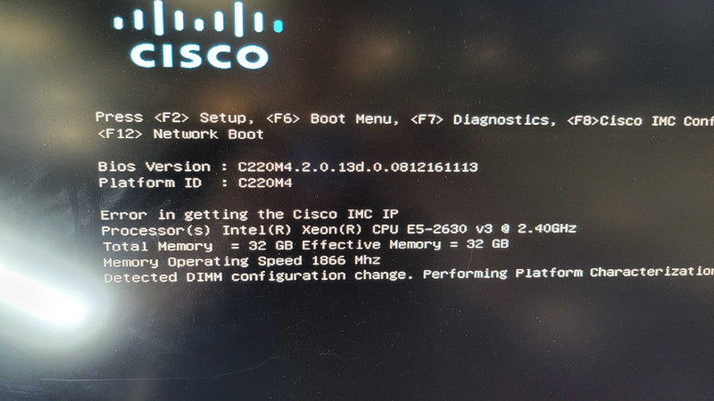 CISCO USC C220 M4 - Xeon e5-2630 V3 | 32GB RAM | 750W PSU | MegaRAID