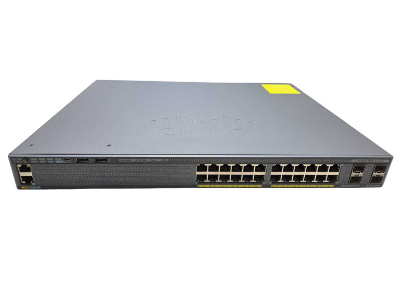 Cisco WS-C2960X-24PS-L | 24-Port Gigabit PoE+ 370W Switch | Factory Reset )