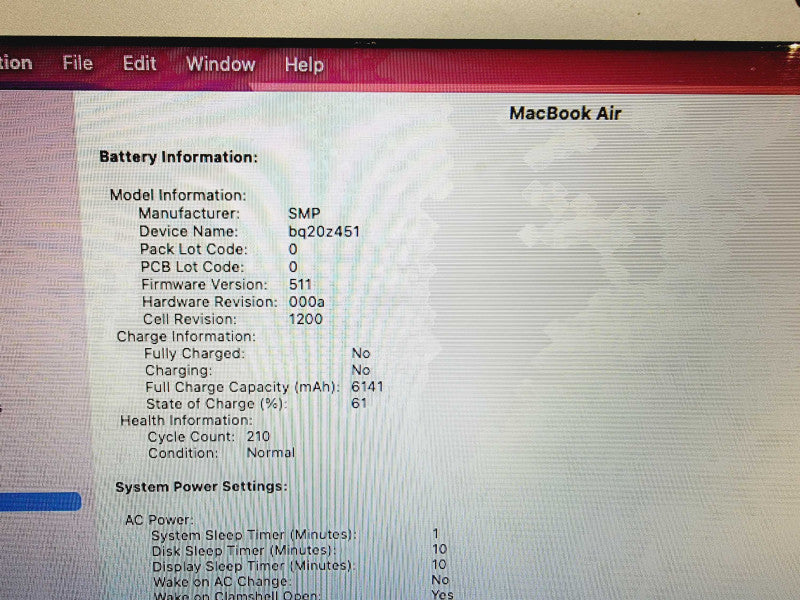 Apple Macbook Air 2015 13\\" Core 5-5250U @ 1.6GHz 8GB DDR3 250GB SSD (