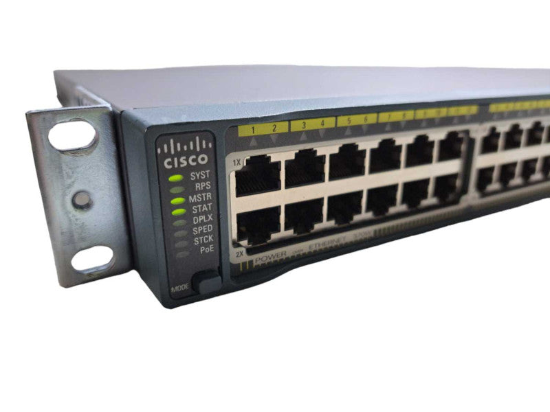 Cisco WS-C2960S-48LPS-L | 48-Port Gigabit PoE+ Managed Switch w/ Stack Q)