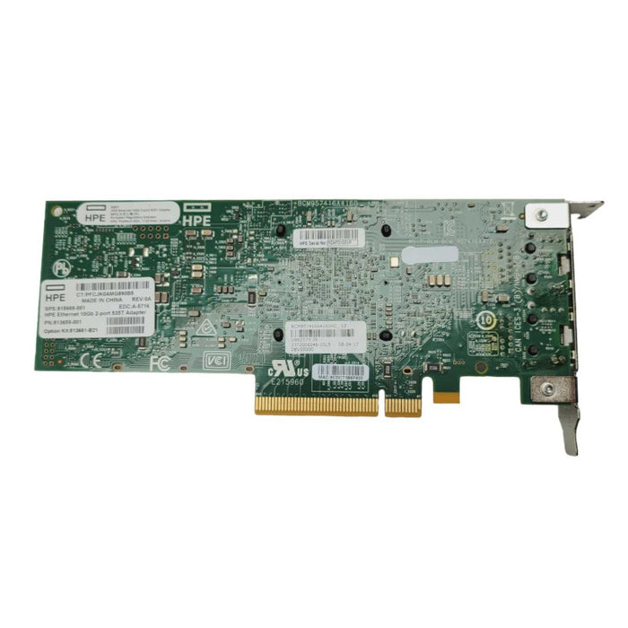 HPE Ethernet 10Gb 2-port 535T RJ45 Adapter PN:813659-001  Q-