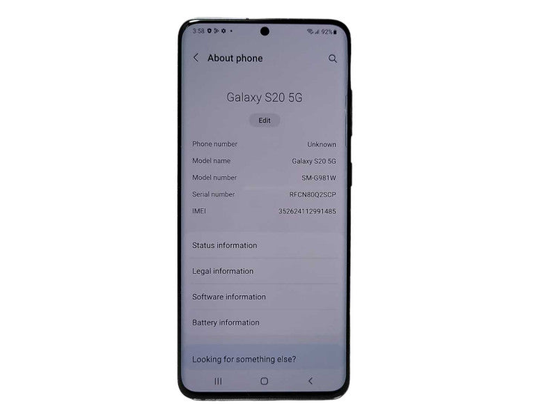 Samsung Galaxy S20 5G SM-G981W - READ $