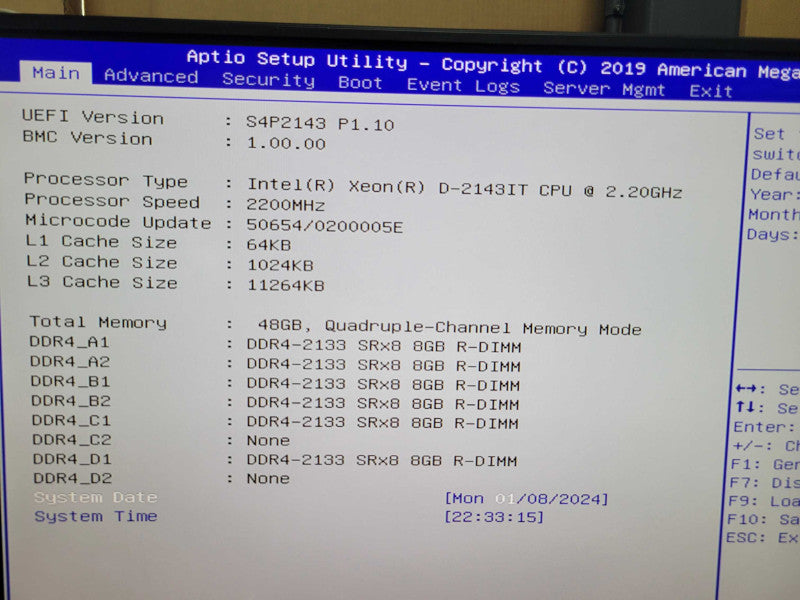Datto SIRIS 4 S4-P6 - Xeon D2143IT | 48GB RAM | 240GB SSD | 58GB Intel Optane Q%