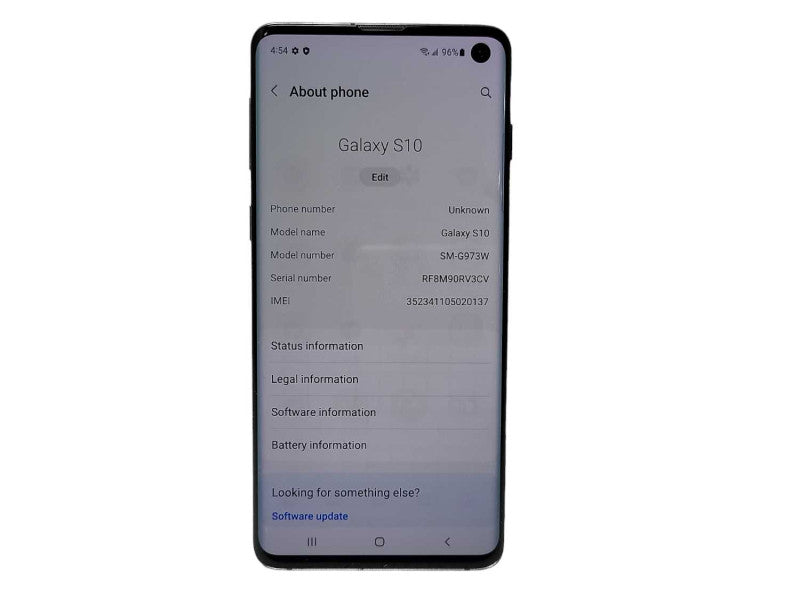 Samsung Galaxy S10 128GB (SM-G973W) - READ $