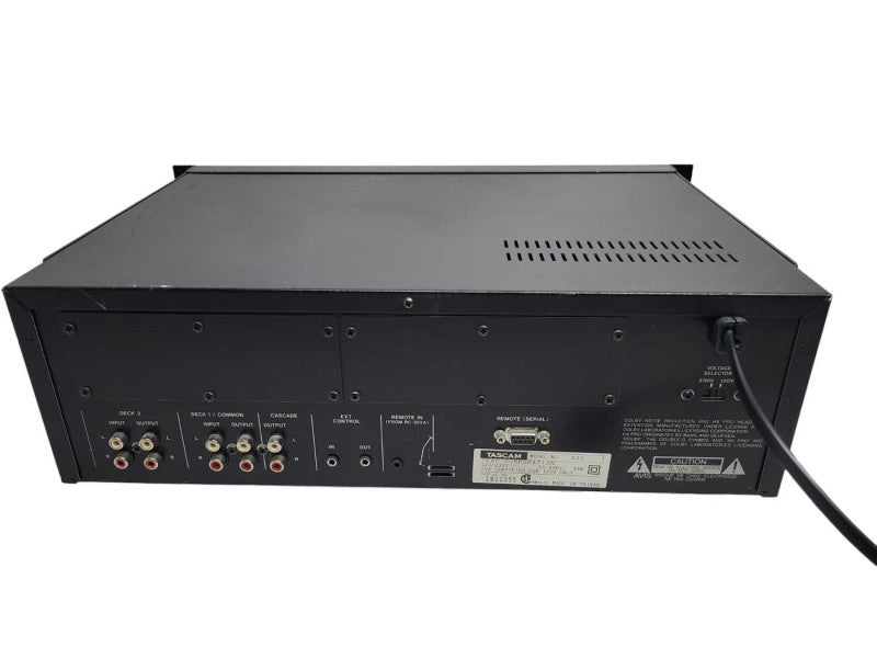 TASCAM 322 Professional Double Auto Reverse Cassette Deck (READ) %