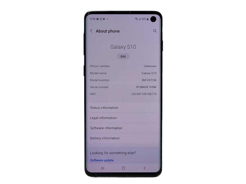 Samsung Galaxy S10 128GB (SM-G973W) - READ $