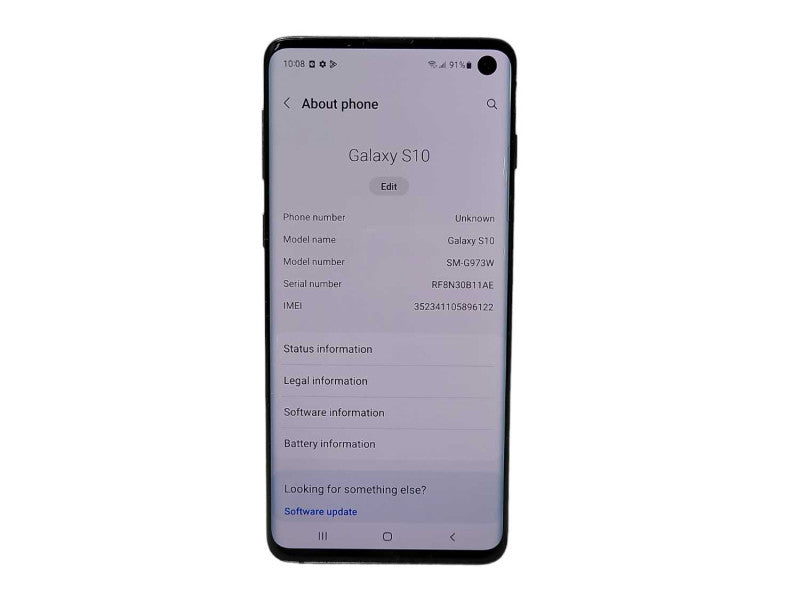 Samsung Galaxy S10 128GB (SM-G973W) - READ $