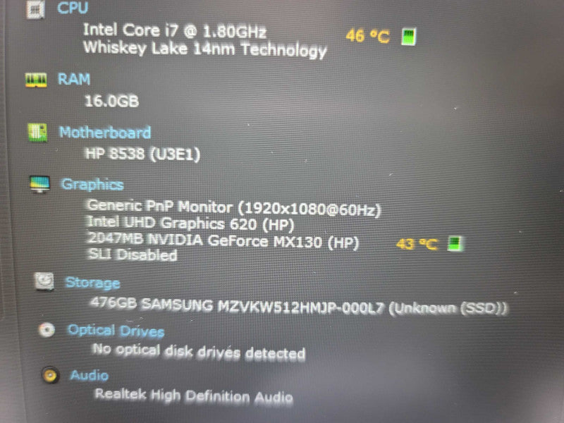 HP ProBook 450 G6| i7-8565U| MX130| 512GB SSD Î²