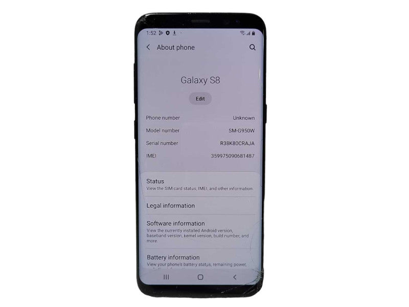 Samsung Galaxy S8 64GB (SM-G950W) - READ $