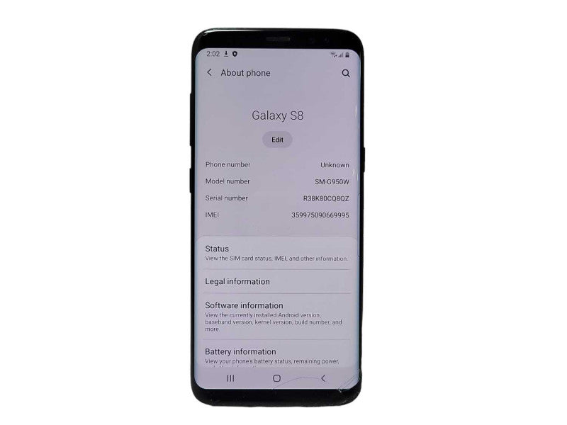Samsung Galaxy S8 64GB (SM-G950W) - READ $