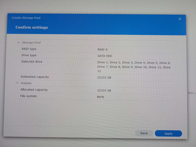 Synology NAS RS2416+ 12 Bay NAS with 12x 2TB HDDs (without HDD Trays), READ _