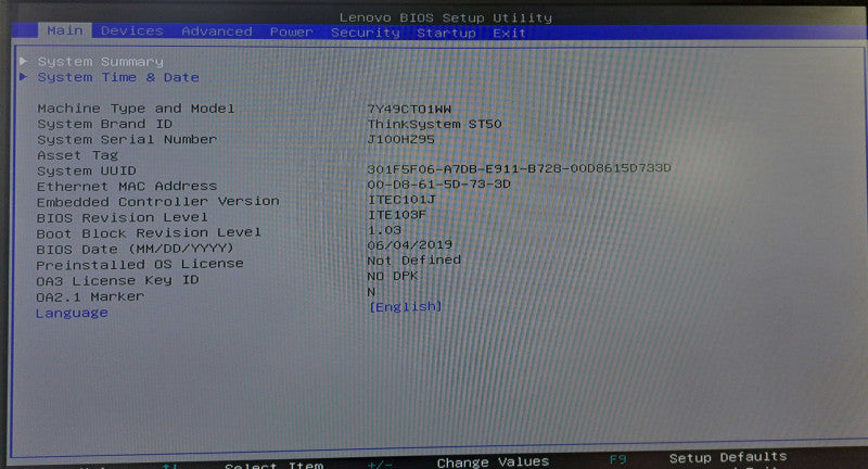 Lenovo ThinkSystem ST50 | Xeon E-2176G @ 3.70GHz 32GB DDR4 930-8i RAID )