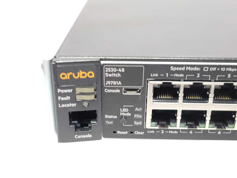 Aruba J9781A 2530 Ethernet Switch 48 Port 1GB RJ-45, READ _