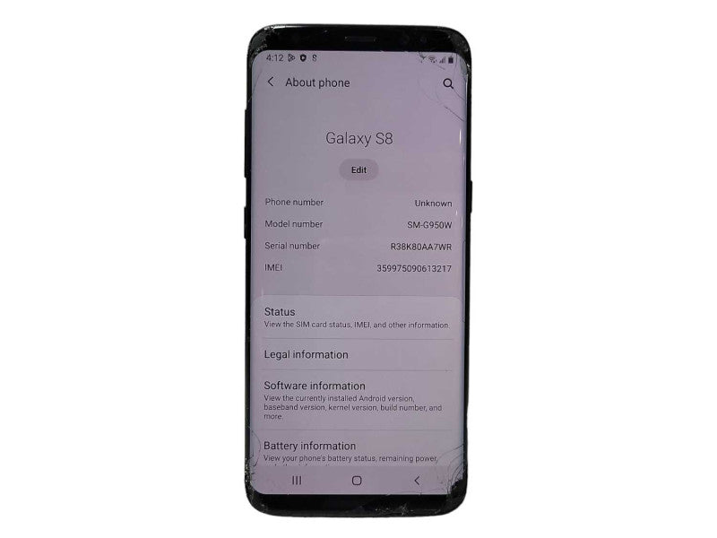 Samsung Galaxy S8 64GB (SM-G950W) - READ $