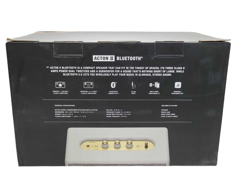 New Marshal Action II Bluetooth Wireless Home Speaker _