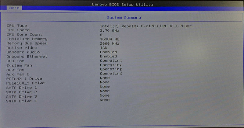 Lenovo ThinkSystem ST50 | Xeon E-2176G @ 3.70GHz 16GB DDR4 930-8i RAID )