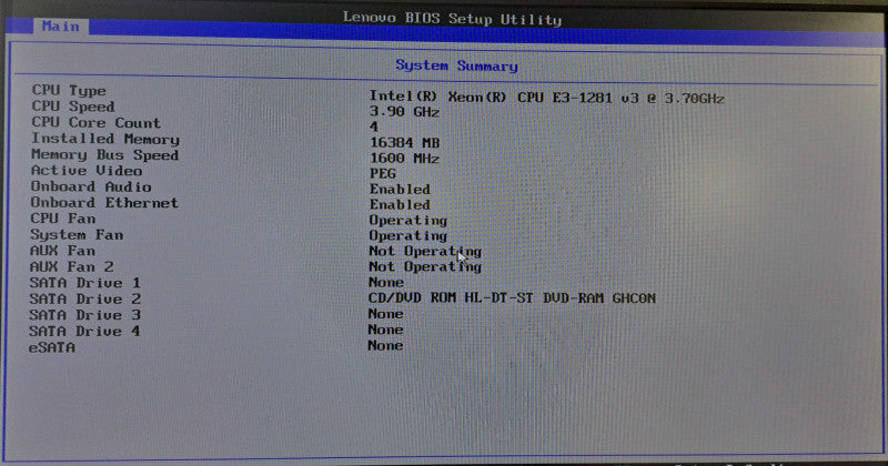 Lenovo P300 SFF | Xeon E3-1281 v3 @ 3.70GHz 16GB Ram Quadro K420 )