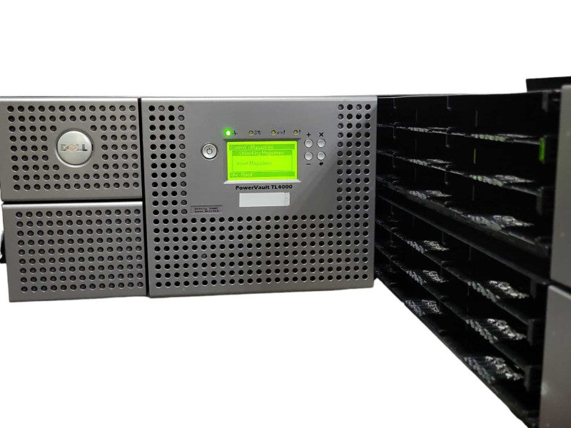 Dell PowerVault TL4000 Tape Library + 4 x LTO-6 Tape Drive, 2x PSU _