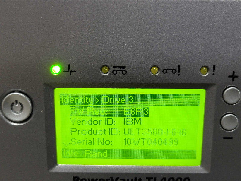 Dell PowerVault TL4000 Tape Library + 4 x LTO-6 Tape Drive, 2x PSU _