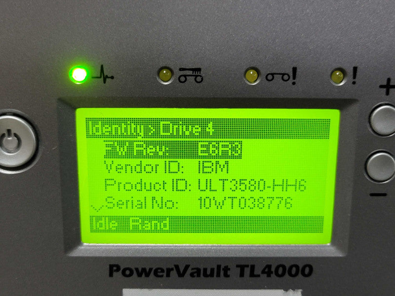 Dell PowerVault TL4000 Tape Library + 4 x LTO-6 Tape Drive, 2x PSU _