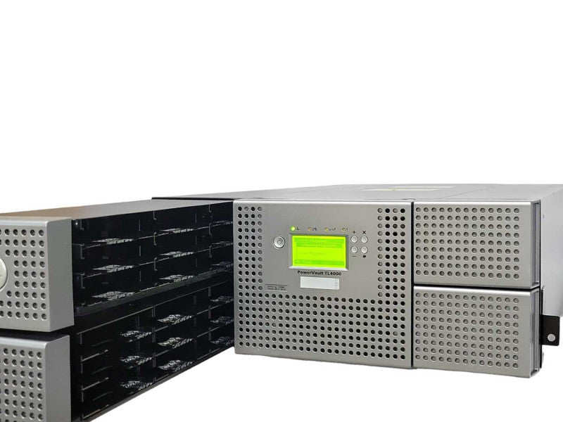 Dell PowerVault TL4000 Tape Library + 4 x LTO-6 Tape Drive, 2x PSU _
