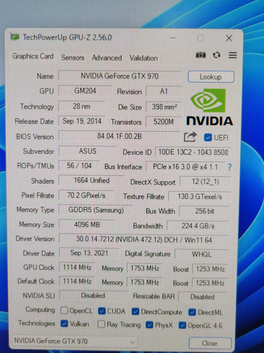 ASUS NVIDIA GTX 970 4GB STRIX %