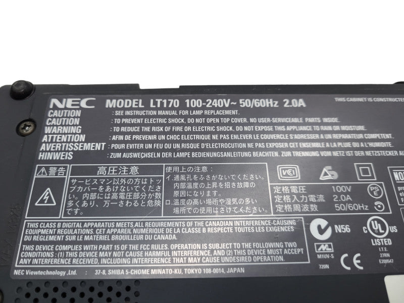 NEC LT170 DLP Portable Projector &