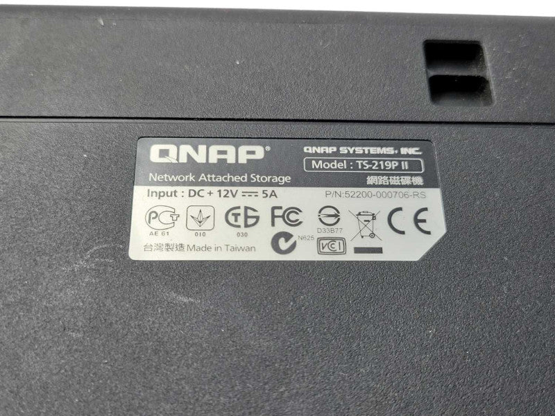 QNAP TS-219P II 2xBay 3.5\\'\\' NAS No HDD, No HDD Trays, READ _