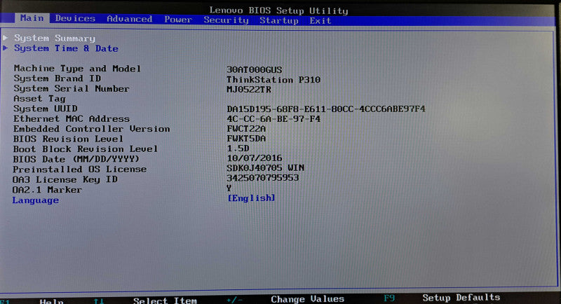 Lenovo ThinkStation P310 | Xeon E3-1245 v5 @ 3.50GHz 8GB DDR4 No HDD's )