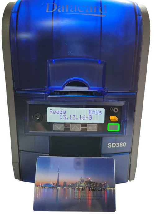 Datacard SD360 Dual Sided ID Card Badge Printer, No Power adapter - READ _