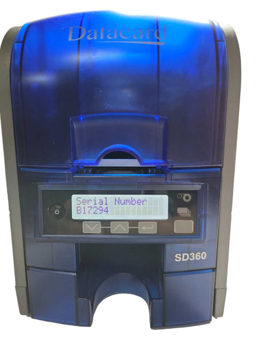 Datacard SD360 Dual Sided ID Card Badge Printer, No Power adapter - READ _