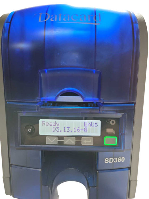 Datacard SD360 Dual Sided ID Card Badge Printer, No Power adapter - READ _