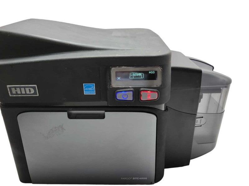 FARGO HID DTC 4000 PHOTO ID CARD COLOR USB PRINTER, READ _